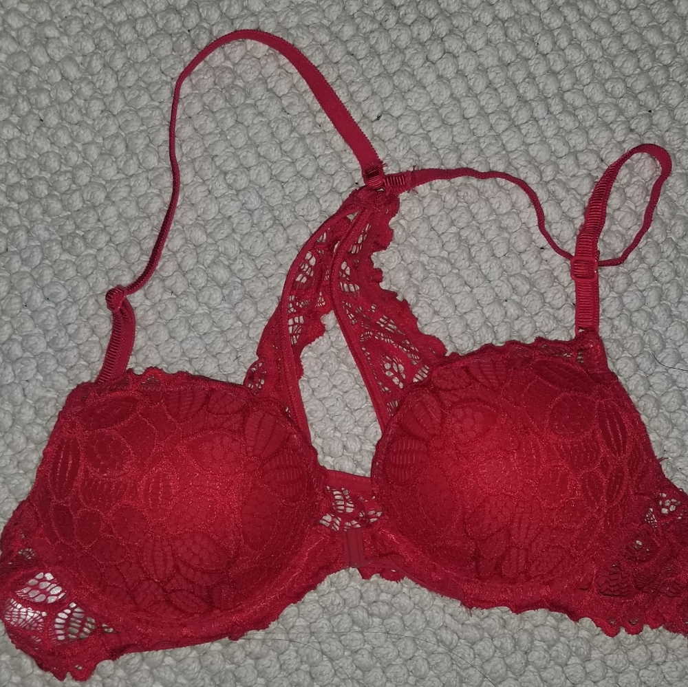 Red Victoria's Secret bra, size 34A